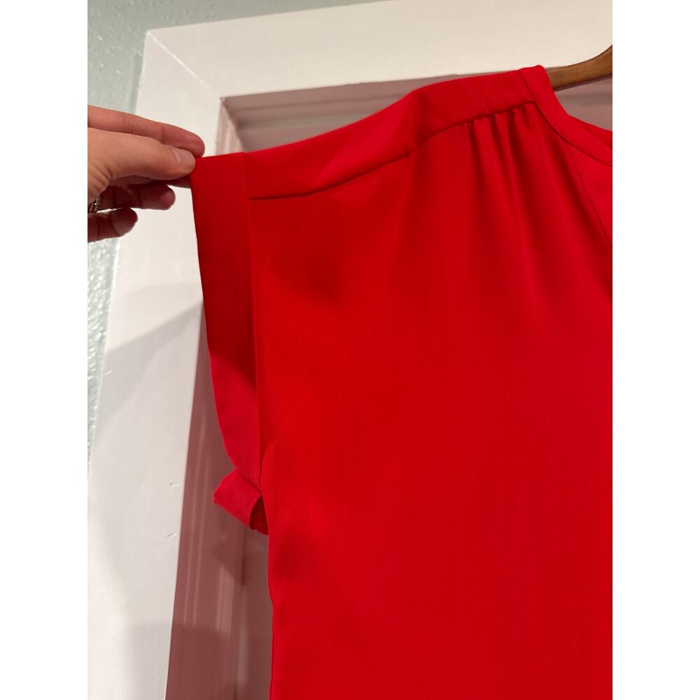 APT. 9 Red Short Sleeve Blouse Women's Size XL - Picture 3 of 9